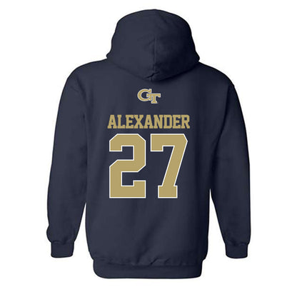 Georgia Tech - NCAA Football : Chad Alexander - Hooded Sweatshirt Classic Shersey