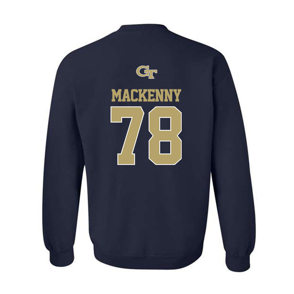 Georgia Tech - NCAA Football : Ethan Mackenny - Crewneck Sweatshirt Classic Shersey