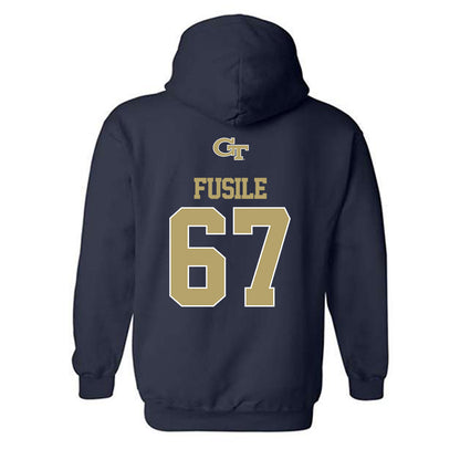 Georgia Tech - NCAA Football : Joe Fusile - Hooded Sweatshirt Classic Shersey