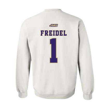 JMU - NCAA Men's Basketball : Noah Freidel - Crewneck Sweatshirt Sports Shersey