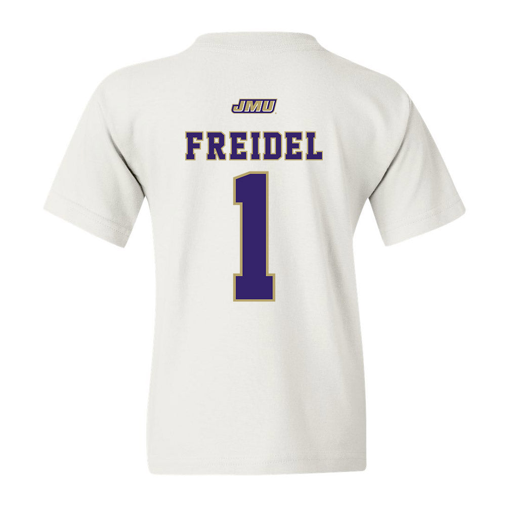JMU - NCAA Men's Basketball : Noah Freidel - Youth T-Shirt Sports Shersey