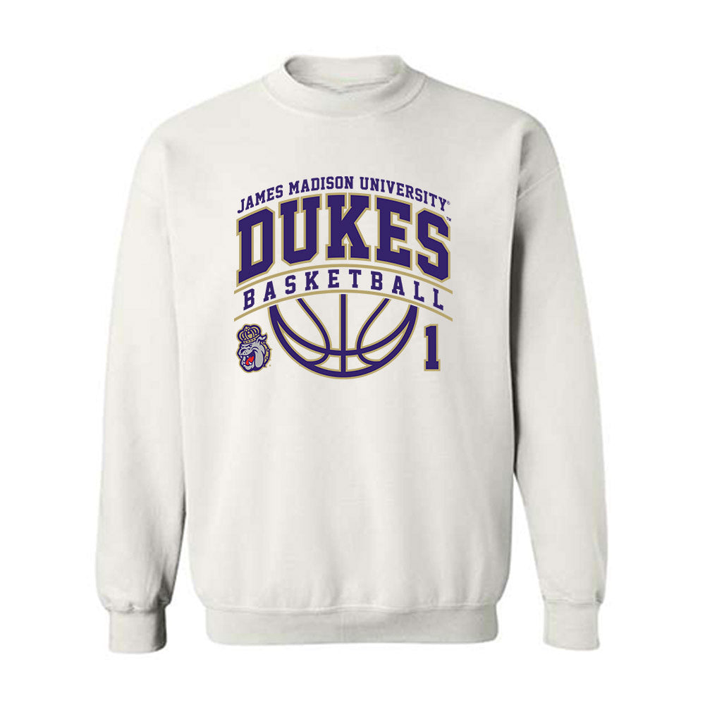 JMU - NCAA Men's Basketball : Noah Freidel - Crewneck Sweatshirt Sports Shersey