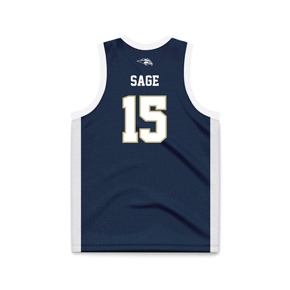 Oral Roberts - NCAA Women's Basketball : Ashlyn Sage - Basketball Jersey Navy