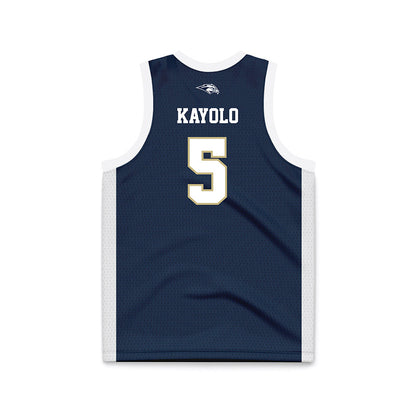 Oral Roberts - NCAA Women's Basketball : Sephora Kayolo - Basketball Jersey Navy