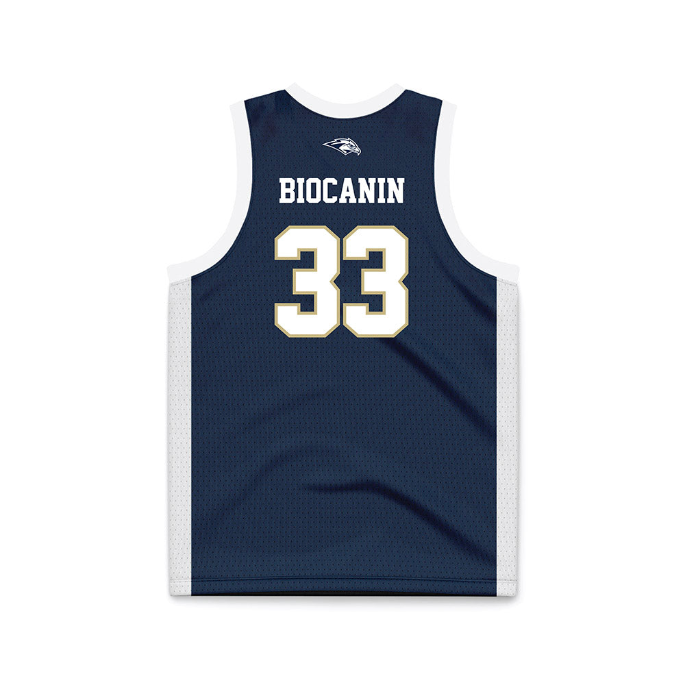 Oral Roberts - NCAA Women's Basketball : Tara Biocanin - Basketball Jersey Navy