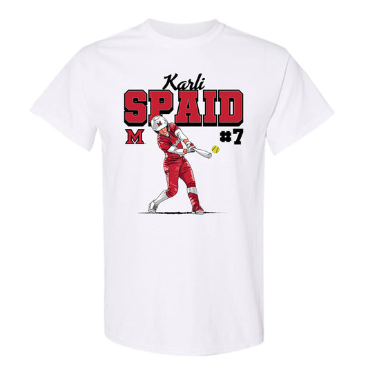 Miami of Ohio - NCAA Softball : Karli Spaid - T-Shirt Individual Caricature