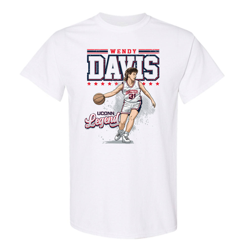 UConn - Women's Basketball Legends : Wendy Davis - T-Shirt Individual Caricature