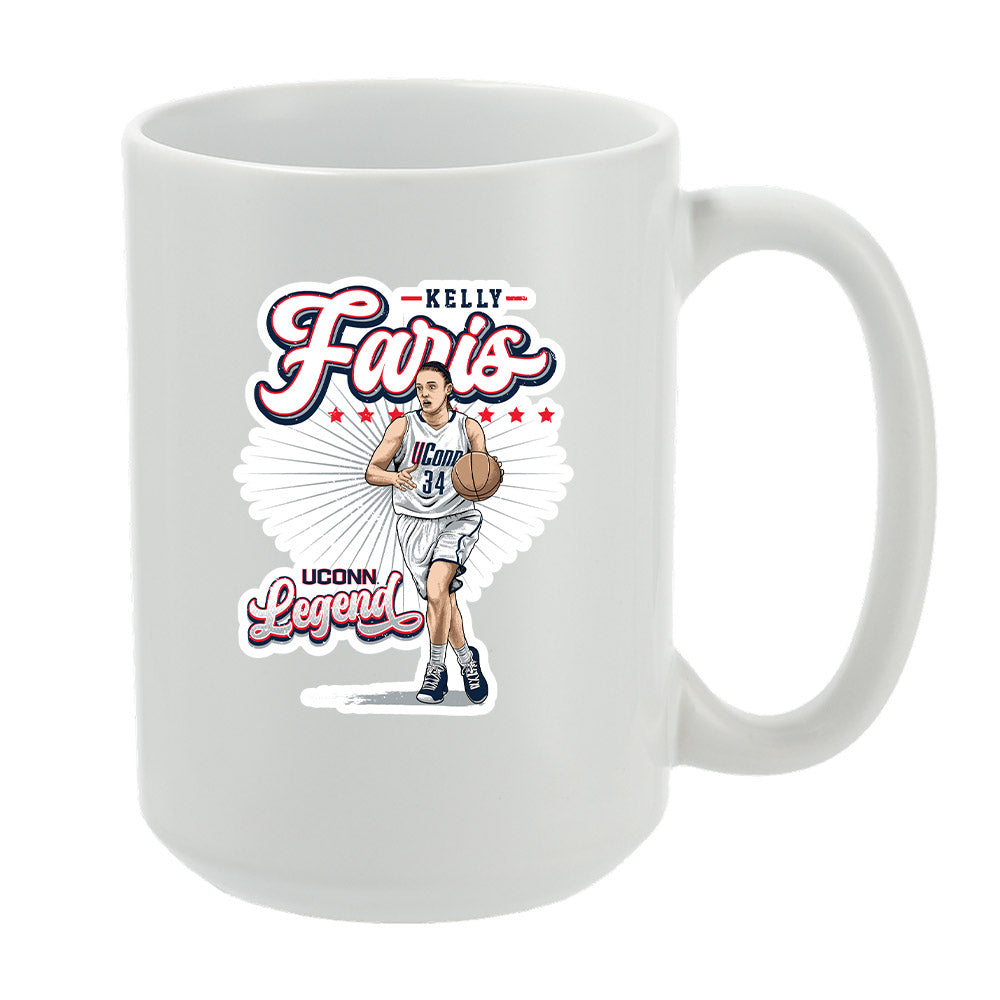 UConn - Women's Basketball Legends : Kelly Faris - Mug Individual Caricature