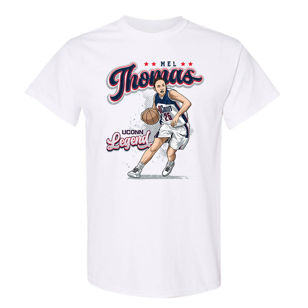 UConn - Women's Basketball Legends : Mel Thomas - T-Shirt Individual Caricature