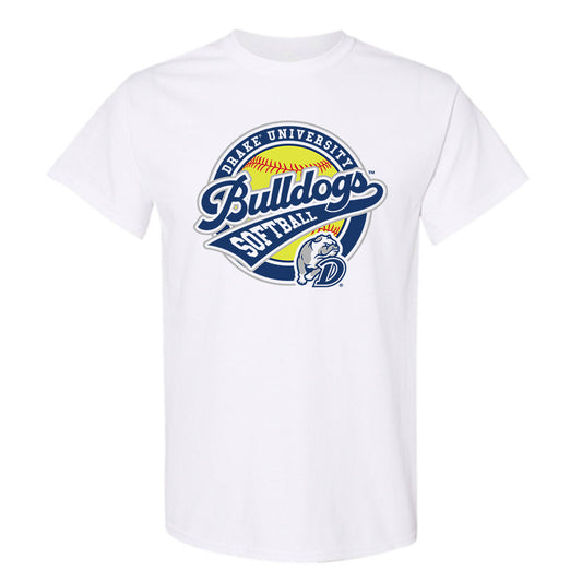 Drake - NCAA Softball : Emily Valtman - T-Shirt Sports Shersey