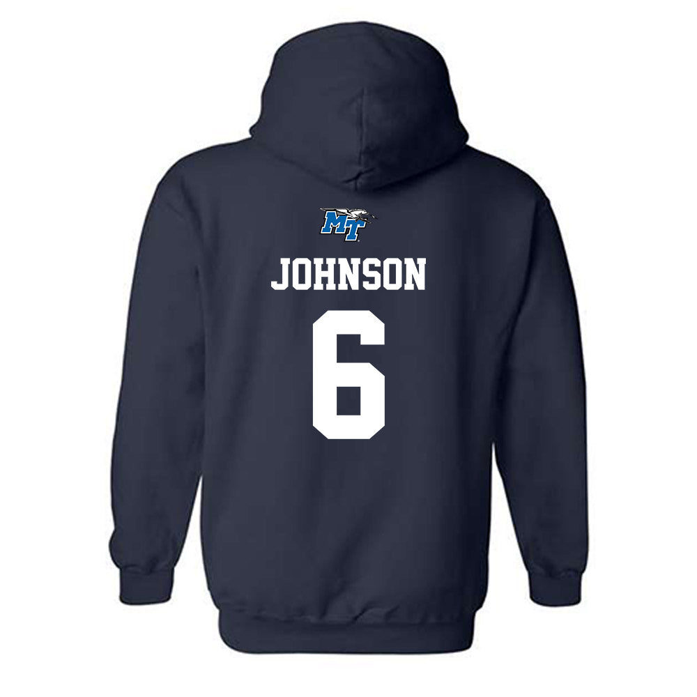 MTSU - NCAA Baseball : Kameron Johnson - Hooded Sweatshirt Sports Shersey