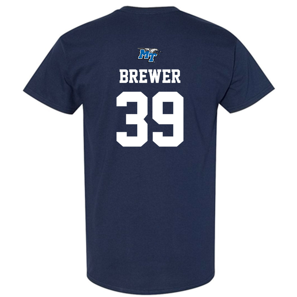 MTSU - NCAA Baseball : Nathan Brewer - T-Shirt Sports Shersey