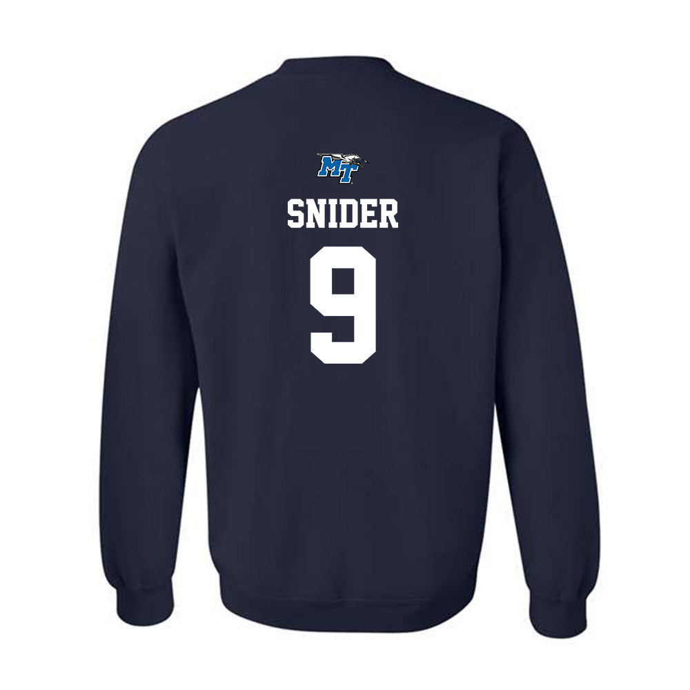 MTSU - NCAA Baseball : Eston Snider - Crewneck Sweatshirt Sports Shersey