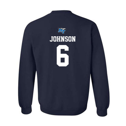 MTSU - NCAA Baseball : Kameron Johnson - Crewneck Sweatshirt Sports Shersey