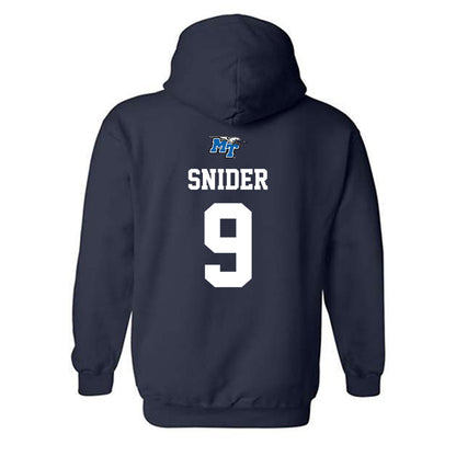 MTSU - NCAA Baseball : Eston Snider - Hooded Sweatshirt Sports Shersey