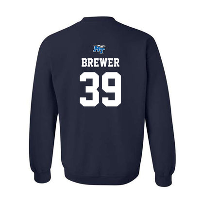 MTSU - NCAA Baseball : Nathan Brewer - Crewneck Sweatshirt Sports Shersey