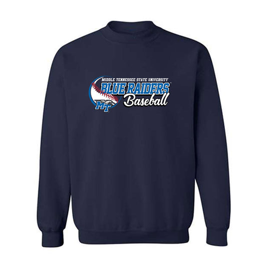 MTSU - NCAA Baseball : Matt Schepel - Crewneck Sweatshirt Sports Shersey