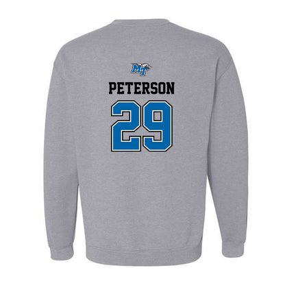 MTSU - NCAA Baseball : Caleb Peterson - Crewneck Sweatshirt Sports Shersey