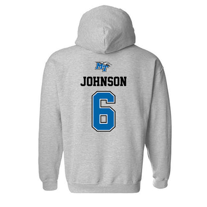 MTSU - NCAA Baseball : Kameron Johnson - Hooded Sweatshirt Sports Shersey