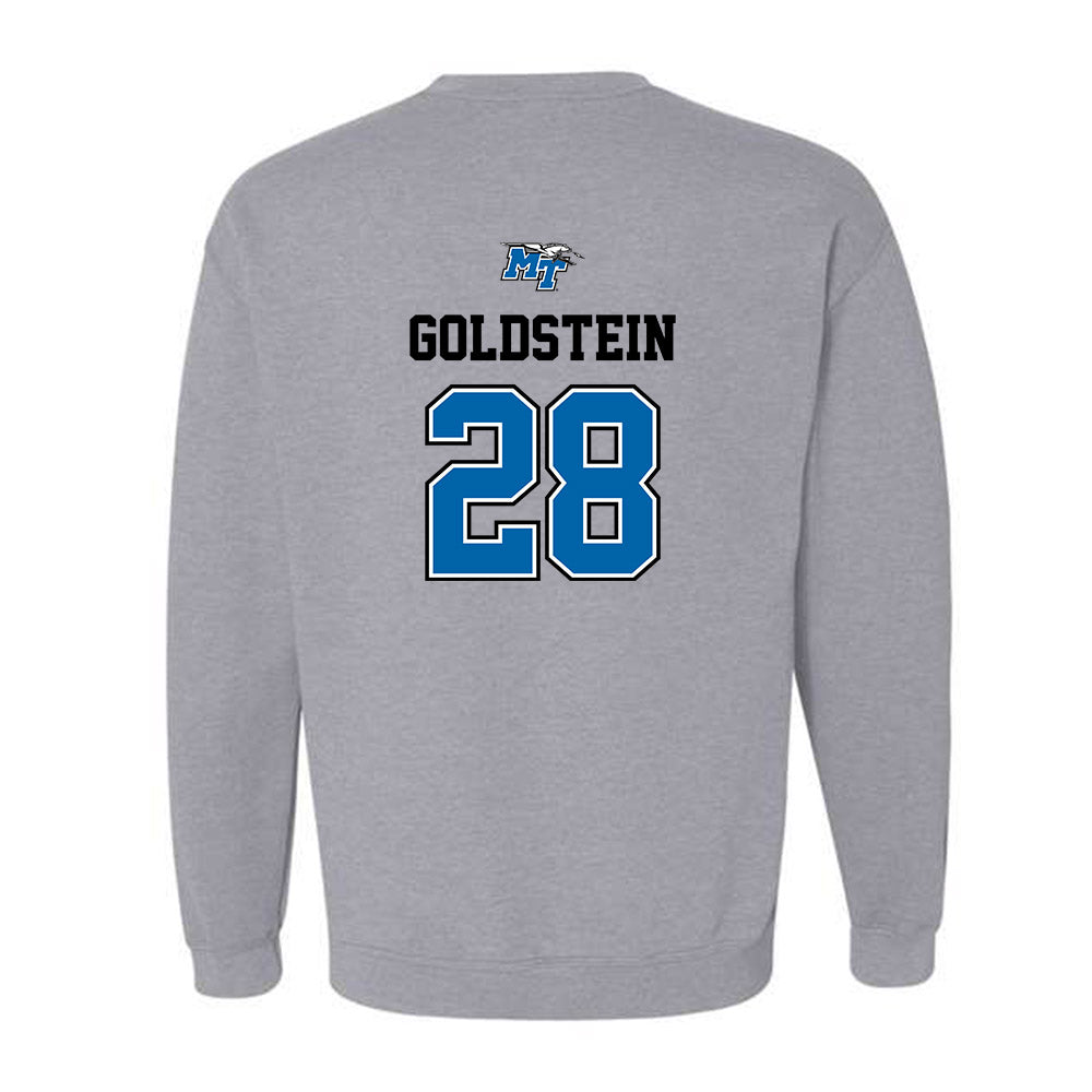 MTSU - NCAA Baseball : Justin Goldstein - Crewneck Sweatshirt Sports Shersey