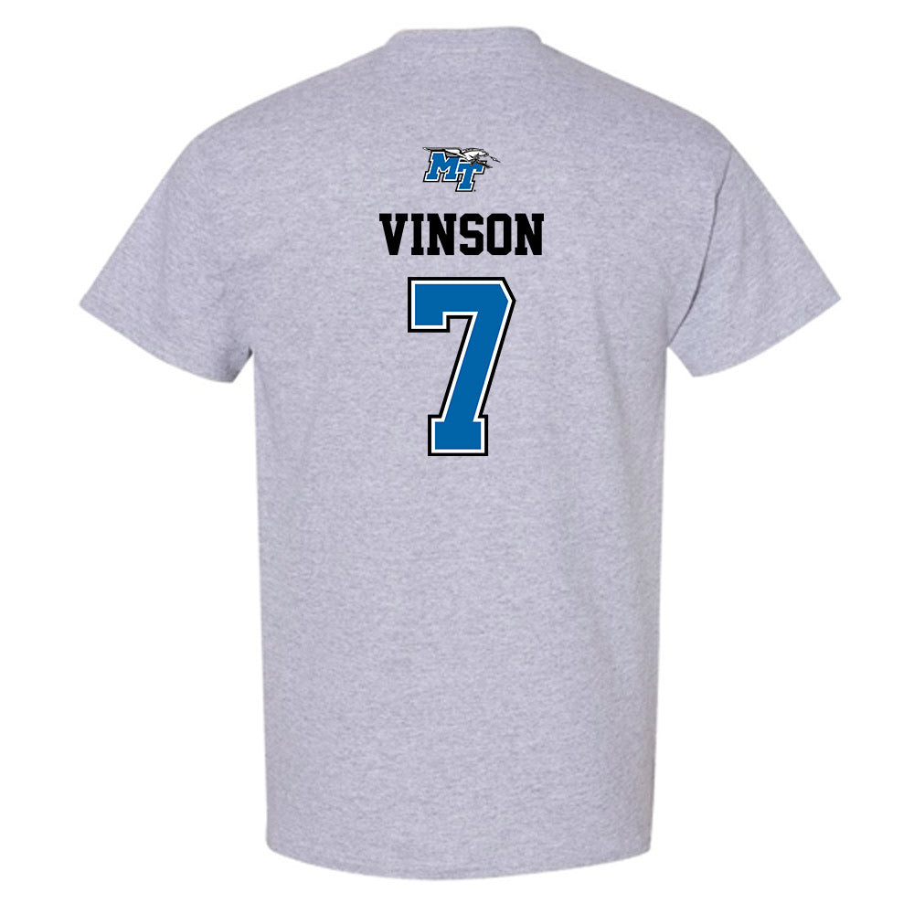 MTSU - NCAA Baseball : Luke Vinson - T-Shirt Sports Shersey