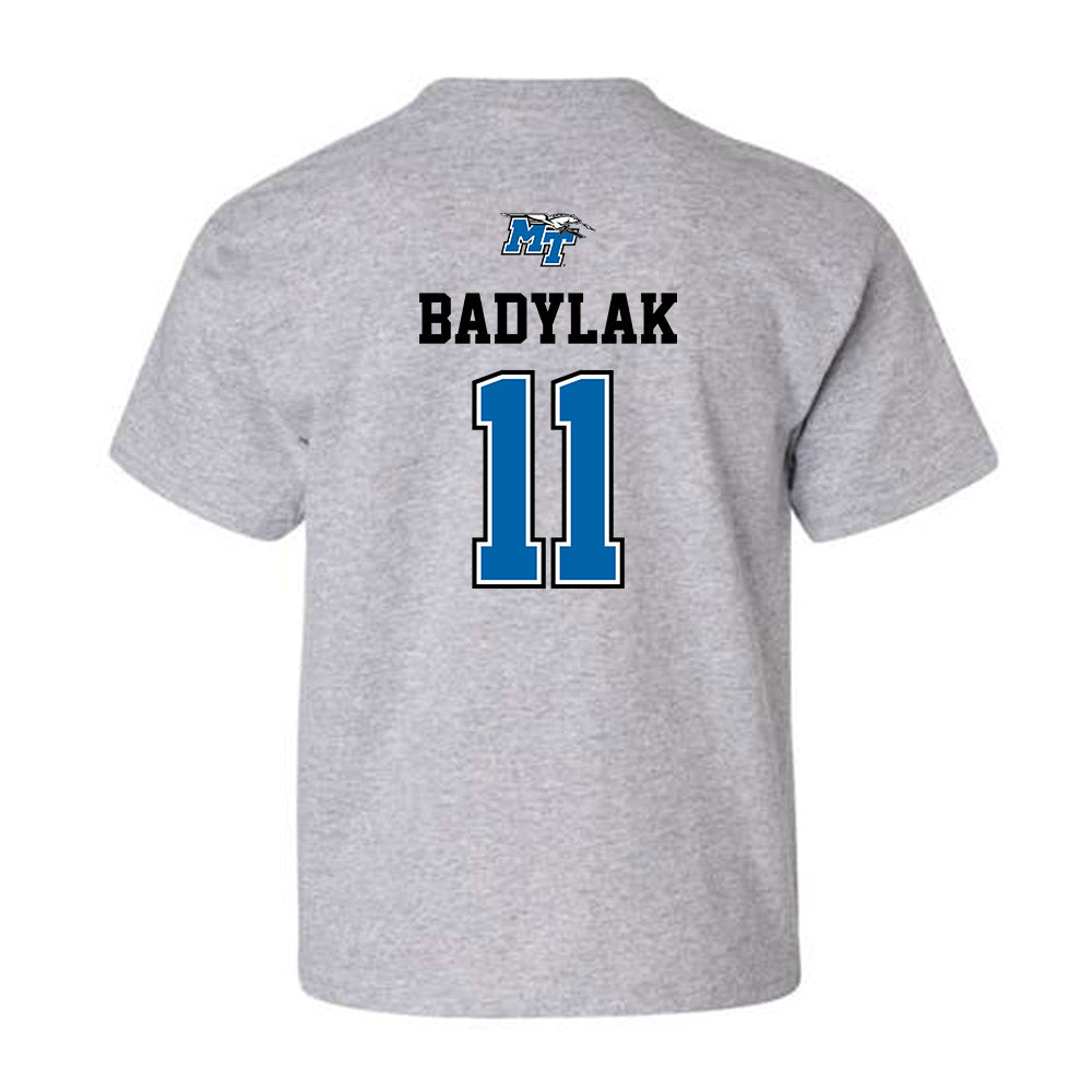 MTSU - NCAA Baseball : Clay Badylak - Youth T-Shirt Sports Shersey