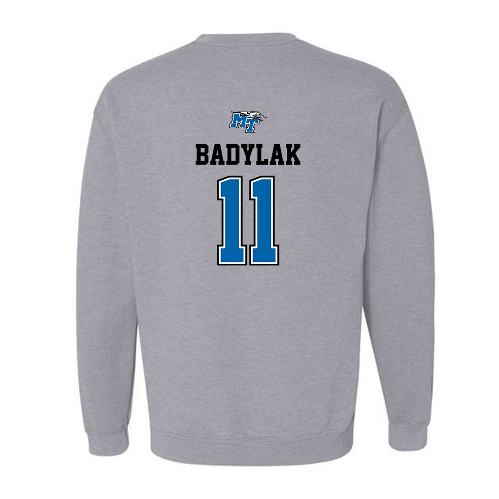 MTSU - NCAA Baseball : Clay Badylak - Crewneck Sweatshirt Sports Shersey
