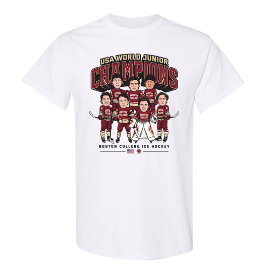 Boston College - NCAA Men's Ice Hockey : T-Shirt Team Caricature
