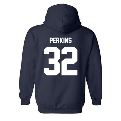 Rice - NCAA Baseball : Mark Perkins - Hooded Sweatshirt Sports Shersey