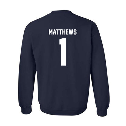 Rice - NCAA Baseball : Caleb Matthews - Crewneck Sweatshirt Sports Shersey