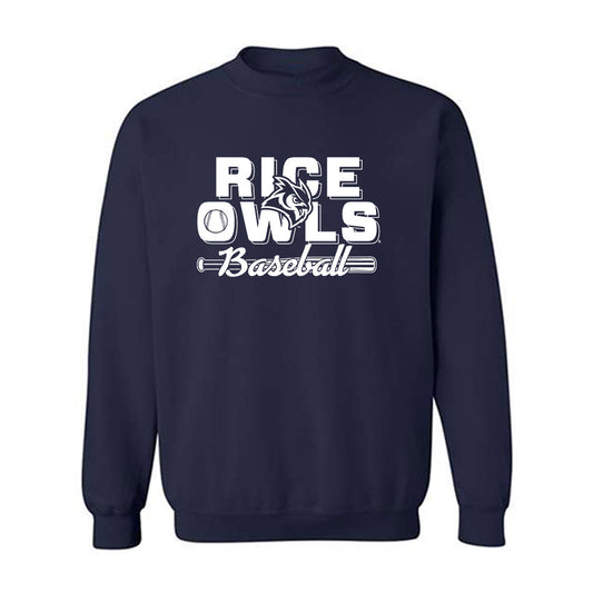 Rice - NCAA Baseball : Manny Garza - Crewneck Sweatshirt Sports Shersey