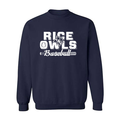 Rice - NCAA Baseball : Mark Perkins - Crewneck Sweatshirt Sports Shersey