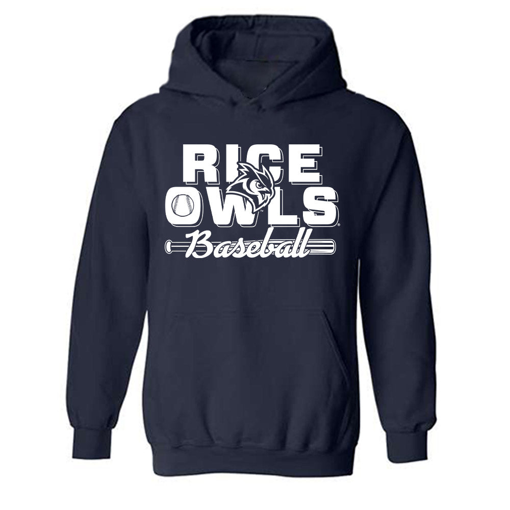 Rice - NCAA Baseball : Matthew Rheaume - Hooded Sweatshirt Sports Shersey