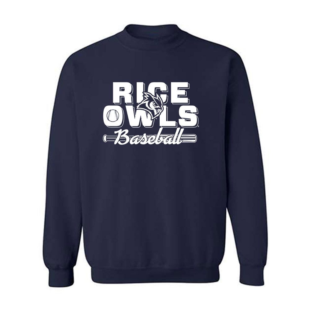 Rice - NCAA Baseball : Matthew Rheaume - Crewneck Sweatshirt Sports Shersey