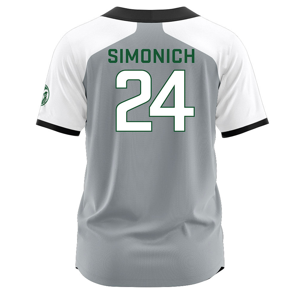 Colorado State - NCAA Softball : Emma Simonich - Baseball Jersey Grey