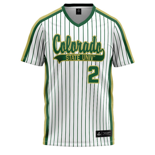 Colorado State - NCAA Softball : Maya Matsubara - Softball Jersey Pin Stripe