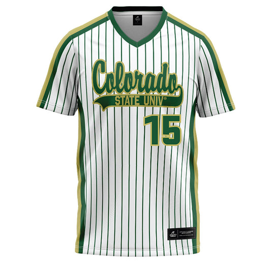 Colorado State - NCAA Softball : Delaney Saugstad - Softball Jersey Pin Stripe