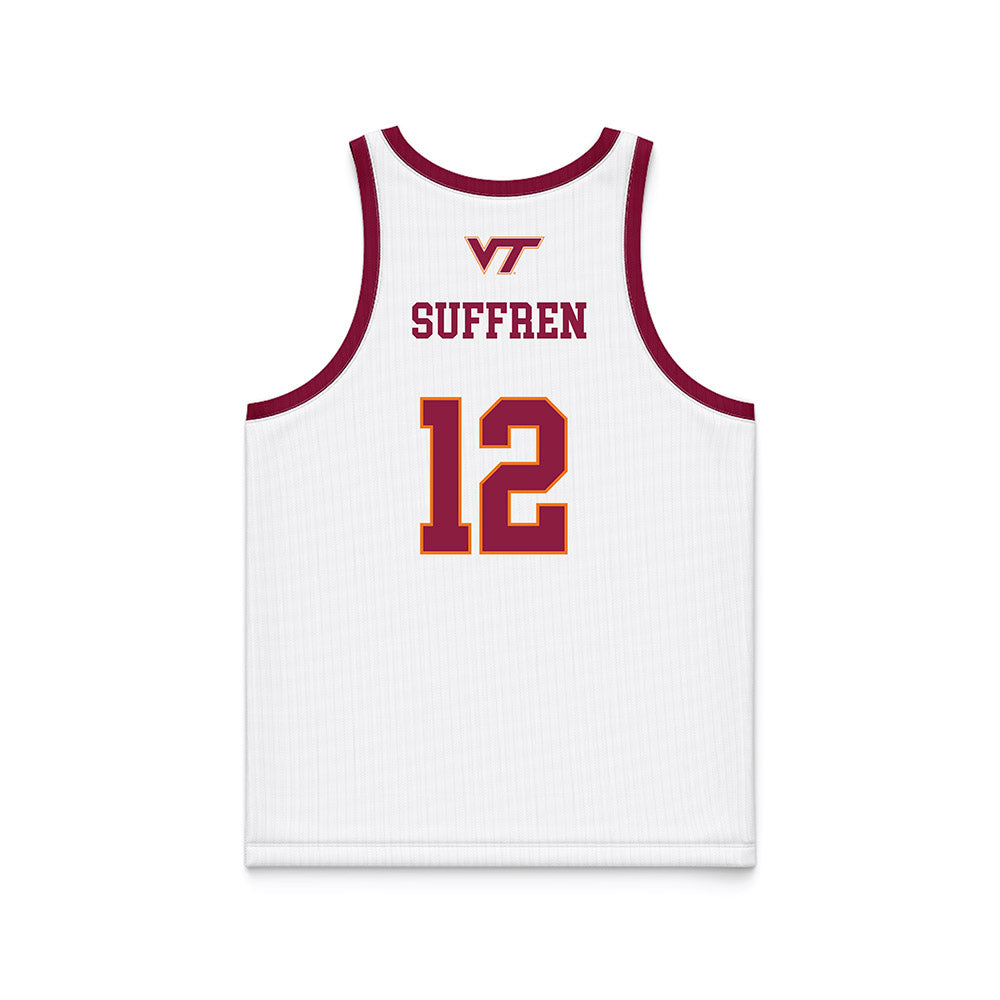 Virginia Tech - NCAA Women's Basketball : Samyha Suffren - Basketball Jersey White