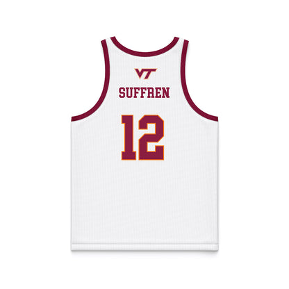 Virginia Tech - NCAA Women's Basketball : Samyha Suffren - Basketball Jersey White