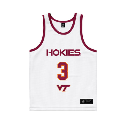 Virginia Tech - NCAA Women's Basketball : Mackenzie Nelson - Basketball Jersey White