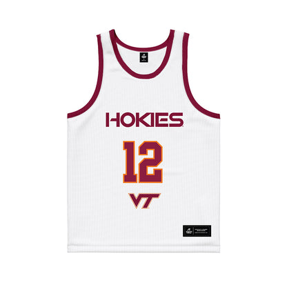 Virginia Tech - NCAA Women's Basketball : Samyha Suffren - Basketball Jersey White