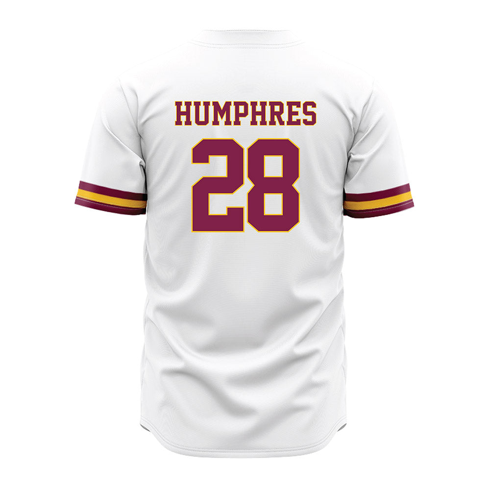 Arizona State - NCAA Baseball : Austin Humphres - Baseball Jersey White