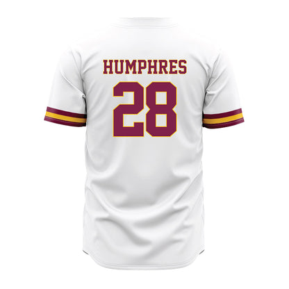 Arizona State - NCAA Baseball : Austin Humphres - Baseball Jersey White