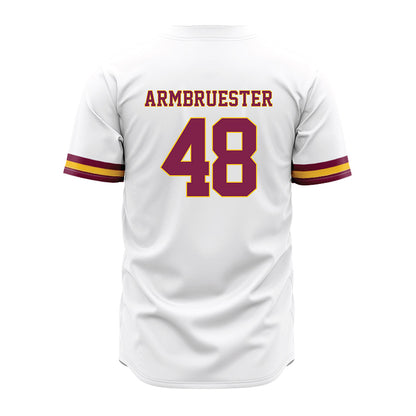 Arizona State - NCAA Baseball : Will Armbruester - Baseball Jersey White