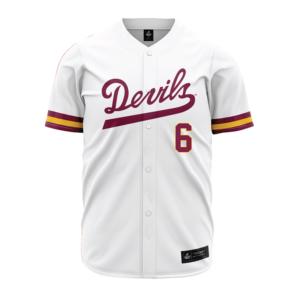 Arizona State - NCAA Baseball : Nu'u Contrades - Baseball Jersey White