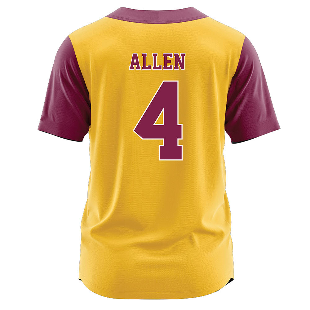 Arizona State - NCAA Softball : Ayden Allen - Softball Jersey Gold