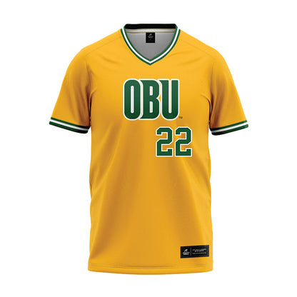 OKBU - NCAA Softball : Zoey Johnson - Gold Softball Jersey
