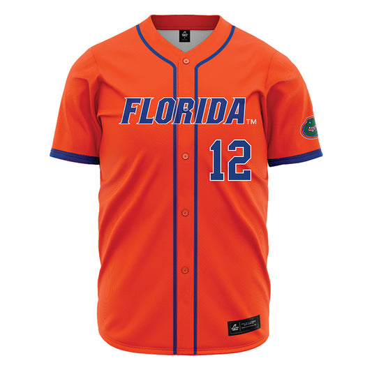 Florida - NCAA Baseball : Liam Peterson - Baseball Jersey Orange