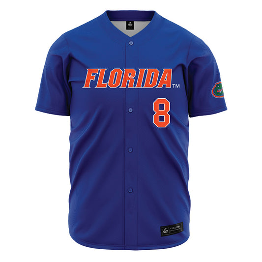 Florida - NCAA Baseball : Christian Rodriguez - Baseball Jersey Blue