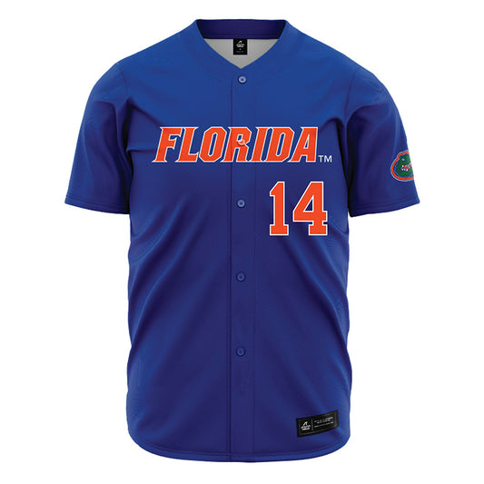 Florida - NCAA Baseball : Jac Caglianone - Baseball Jersey Blue
